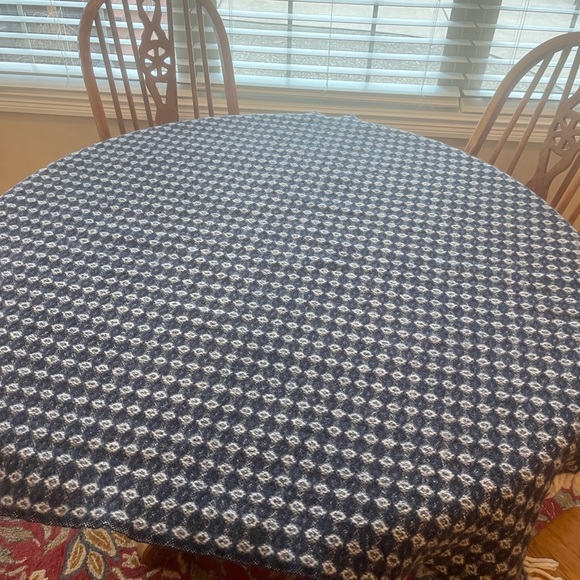Tweedmill Vintage Vintage wool blanket throw navy & ivory Stadium throw - Picture 8 of 10